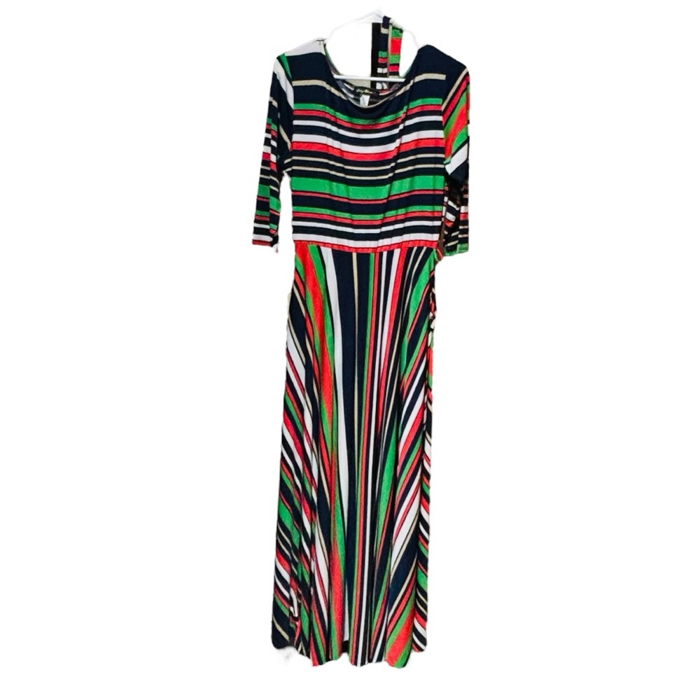 SEXY DIVA Striped Dress w/ belt 1X